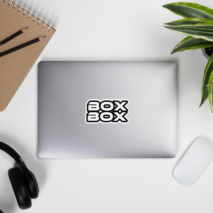 BOX BOX - Black & White Sticker