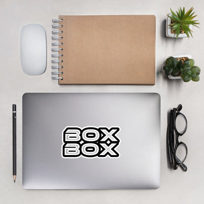 BOX BOX - Black & White Sticker