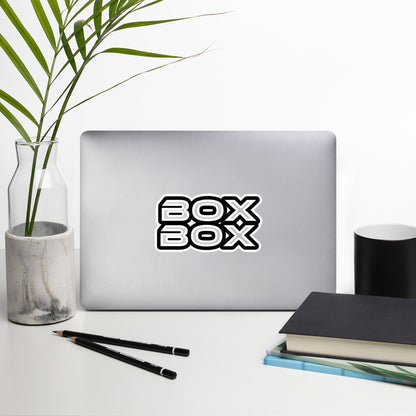 BOX BOX - Black & White Sticker