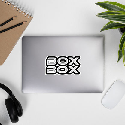 BOX BOX - Black & White Sticker